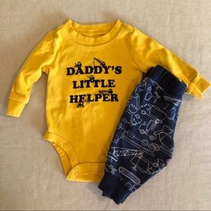 Infant boy outfit matching set